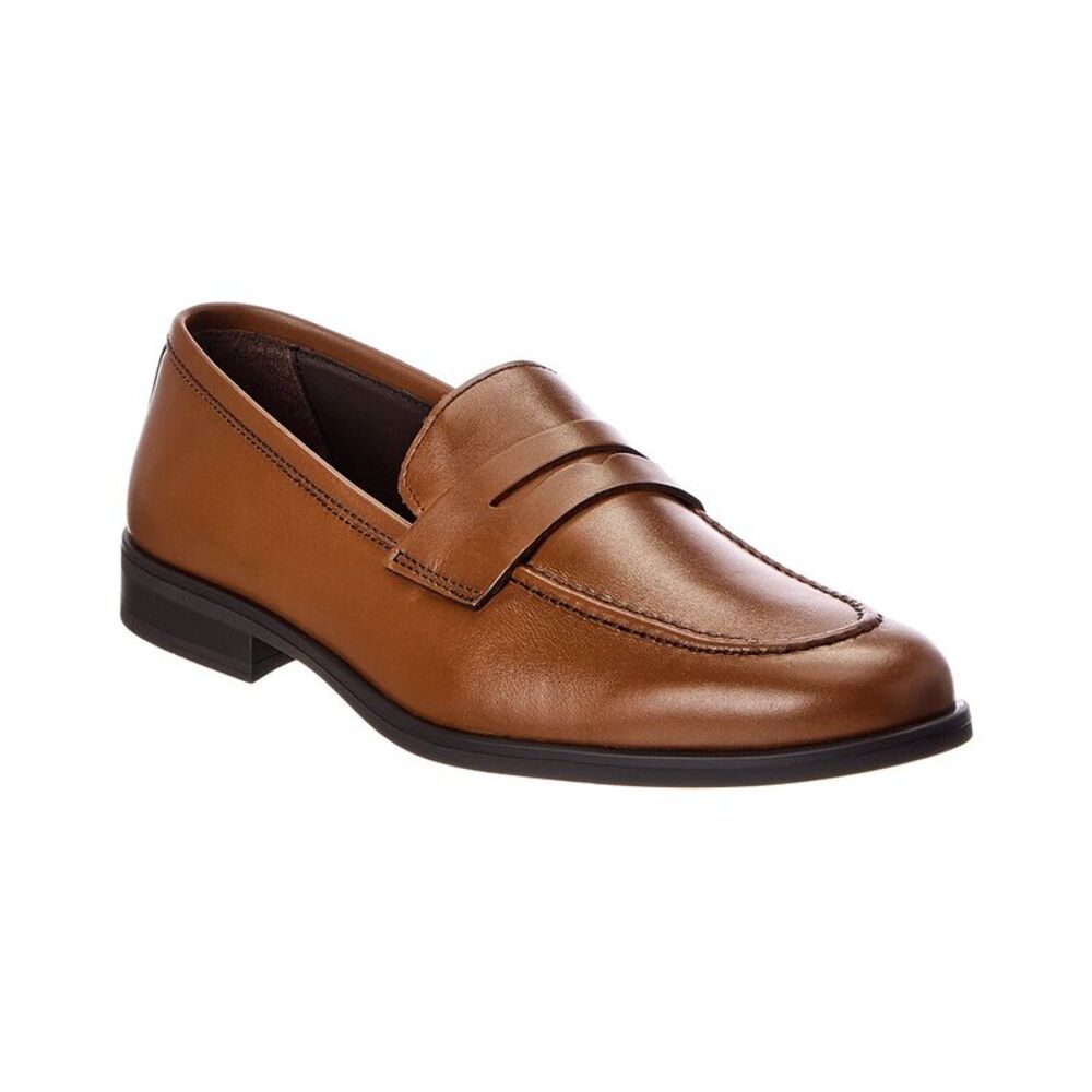 M By Bruno Magli Fabrizio Leather Penny Loafer, Brown